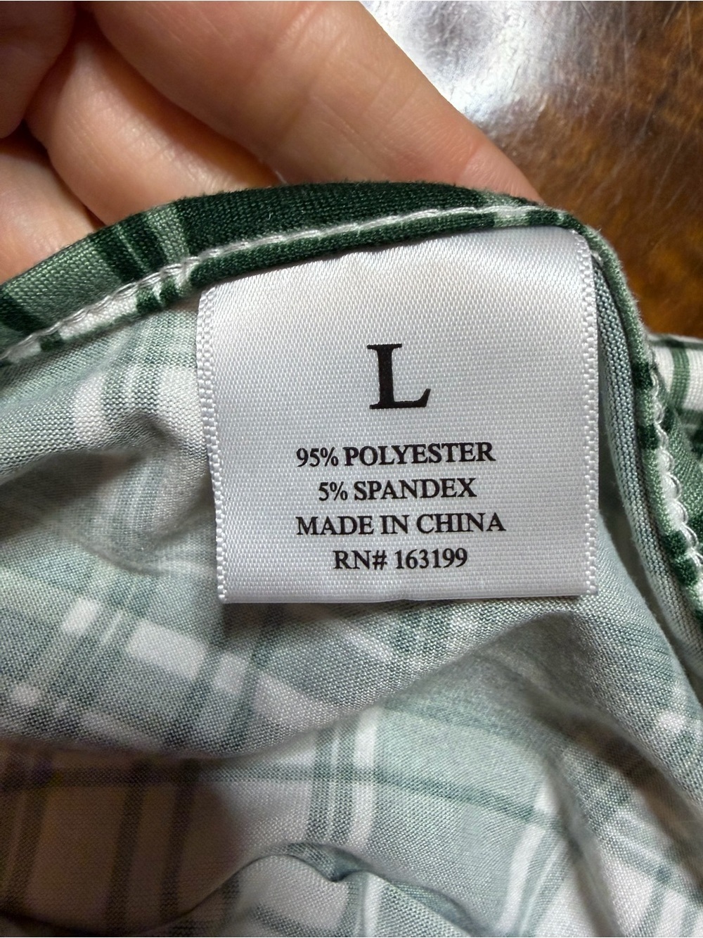 L Green White Plaid Spaghetti Strap Mini Dress | A-Line | Preppy Summer Dress - Picture 4 of 5